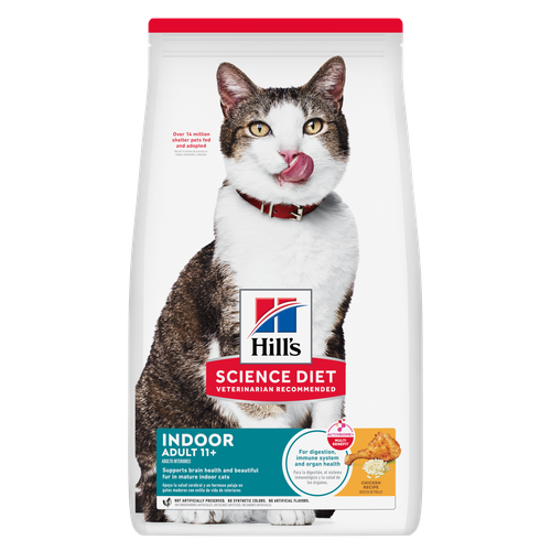 Adult 11+ Indoor Chicken Recipe Cat Food Packshot