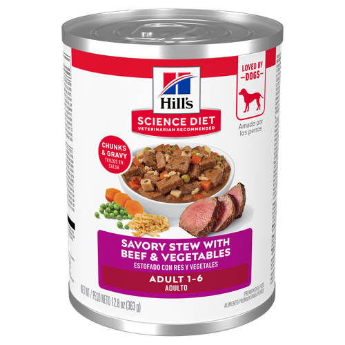 Adult Savory Stew with Beef & Vegetables Dog Food Packshot