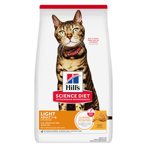 Adult Light Chicken Recipe Cat Food Packshot