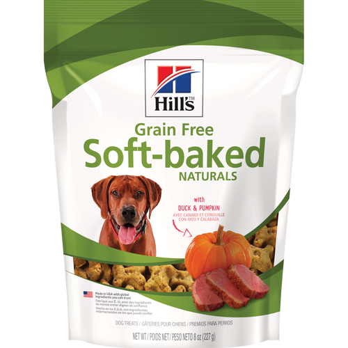 Grain Free Soft-Baked Naturals with Duck & Pumpkin Dog Treats Packshot