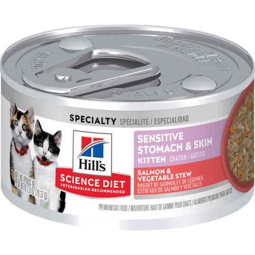 Kitten Sensitive Stomach & Skin Salmon & Vegetable Stew Packshot