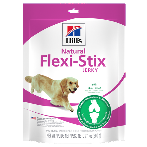 Natural Flexi-Stix Jerky Treats with Real Turkey Dog Food Packshot