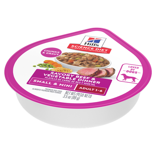 Adult Small & Mini Savory Stew with Beef & Vegetables Dog Food Packshot