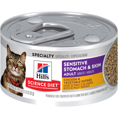 Sensitive Stomach & Skin Chicken & Vegetable Entrée Cat Food Packshot