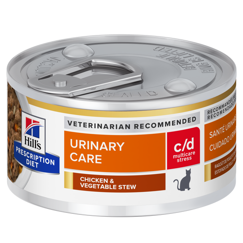 c/d Multicare Stress Chicken & Vegetable Stew Cat Food Packshot