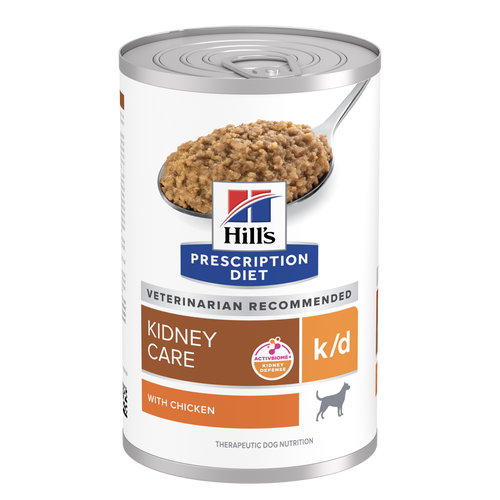 k/d with Chicken Dog Food Packshot