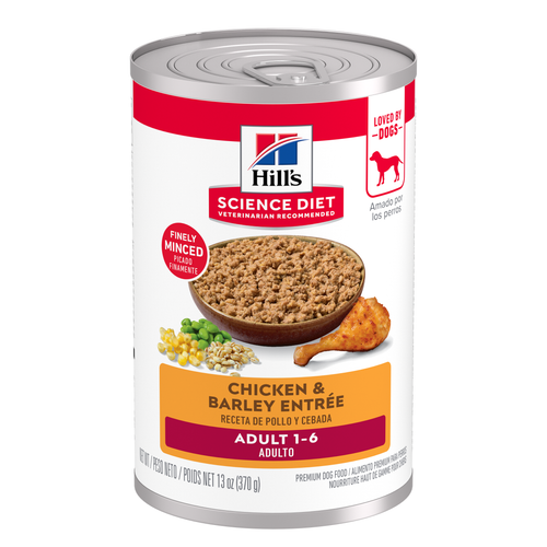 Adult Chicken & Barley Entrée Dog Food Packshot