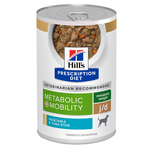 Metabolic Weight + j/d Vegetable & Tuna Stew Dog Food Packshot