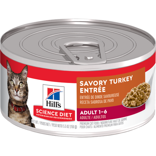 Adult Savory Turkey Entrée Cat Food Packshot
