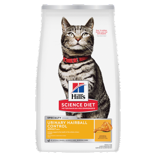 Adult Urinary Hairball Control Chicken & Rice Recipe Cat Food Packshot