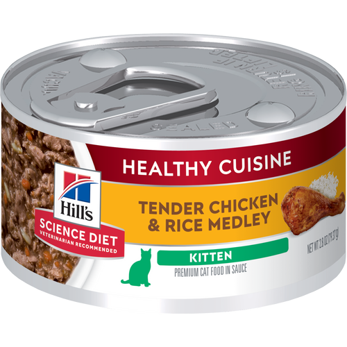 Kitten Healthy Cuisine Tender Chicken & Rice Medley Packshot