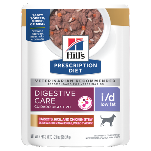 i/d Low Fat Carrots, Rice and Chicken Stew Dog Food Packshot