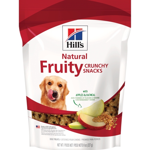 Natural Fruity Crunchy Snacks with Apples & Oatmeal Dog Treats Packshot