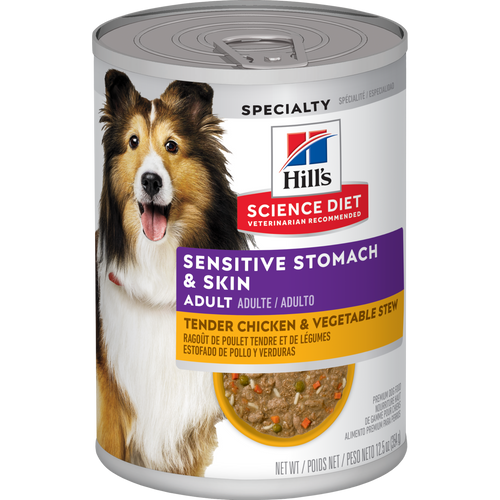 Adult Sensitive Stomach & Skin Tender Chicken & Vegetable Stew Dog Food Packshot