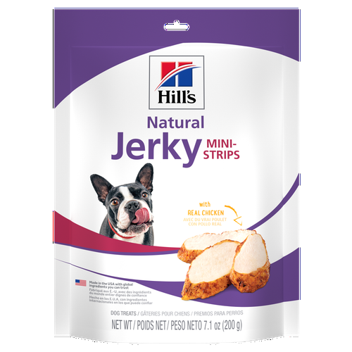 Natural Jerky Mini-Strips with Real Chicken Dog Food Packshot