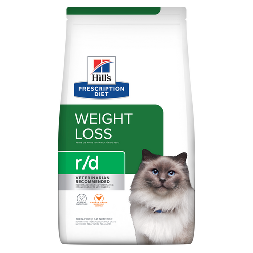 r/d Chicken Flavor Dry Cat Food Packshot