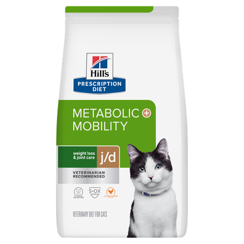 Hill's Prescription Diet Metabolic Weight + j/d Cat Food Packshot
