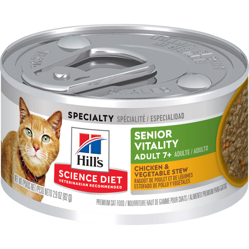Adult 7+ Senior Vitality Chicken & Vegetable Stew Cat Food Packshot