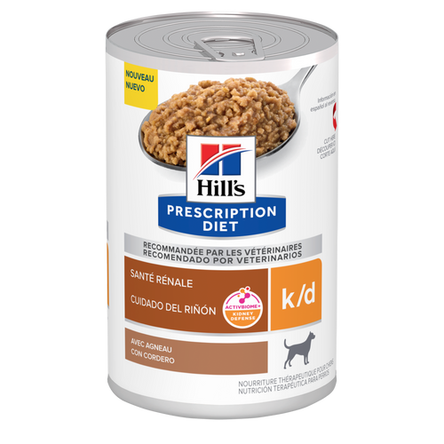 k/d with Lamb Wet Dog Food Packshot