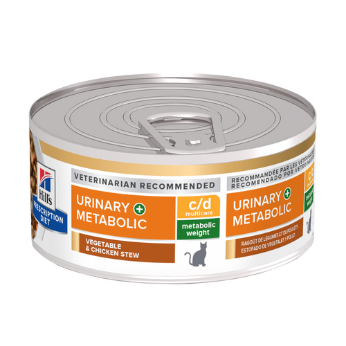 c/d Multicare + Metabolic Weight Vegetable & Chicken Stew Cat Food Packshot