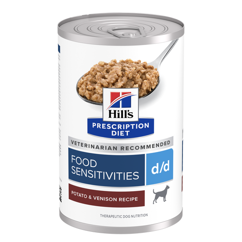 d/d Potato & Venison Recipe Wet Dog Food Packshot