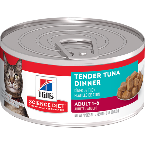 Adult Tender Tuna Dinner cat food Packshot