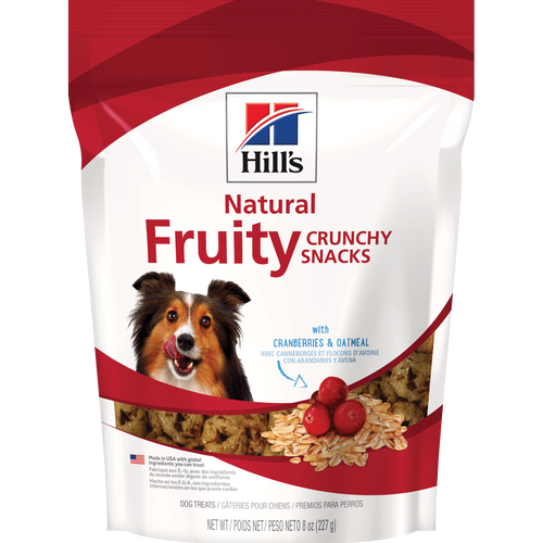 Natural Fruity Crunchy Snacks with Cranberries & Oatmeal Dog Treat Packshot