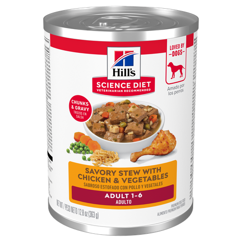 Adult Savory Stew with Chicken & Vegetables Dog Food Packshot