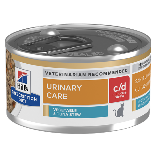 c/d Multicare Stress Vegetable & Tuna Stew Cat Food Packshot