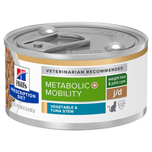 Metabolic weight + j/d Vegetable and Tuna Wet Cat Food Packshot