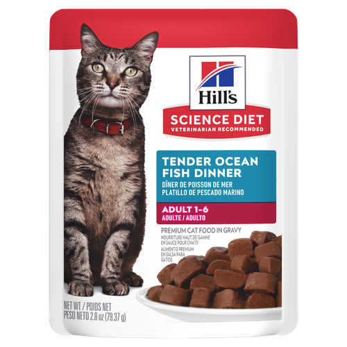 Adult Tender Ocean Fish Dinner Cat Food Packshot