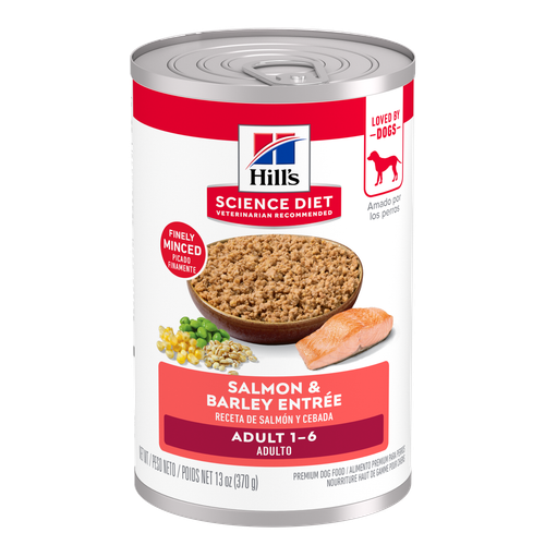 Adult Salmon & Barley Entrée Dog Food Packshot