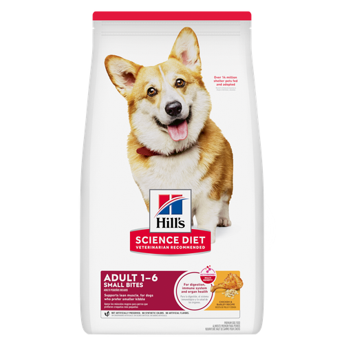 Adult Small Bites Chicken & Barley Recipe Dog Food Packshot