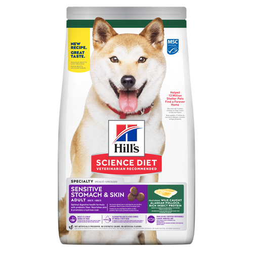 Adult Sensitive Stomach & Skin Pollock Meal & Insect Recipe Dog Food Packshot