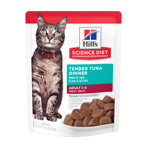 Adult Tender Tuna Dinner Cat Food Packshot