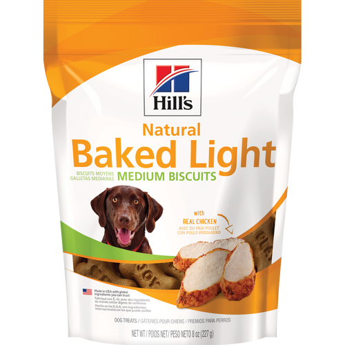 Natural Baked Light Biscuits with Real Chicken Medium Dog Treats Packshot