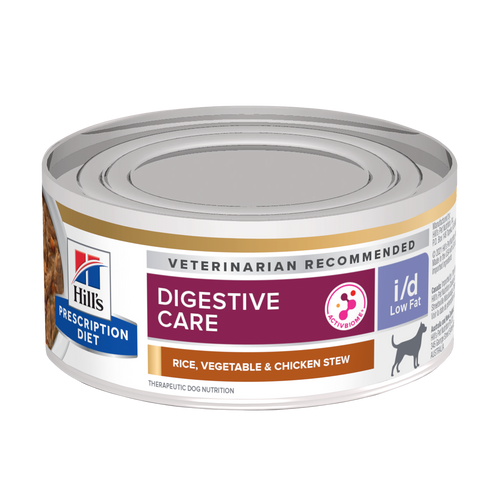 i/d Low Fat Rice, Vegetable and Chicken Stew Dog Food Packshot